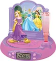 Produktbild: Lexibook, Disney Prinzessin Rapunzel, Projektor-Wecker für Kinder, Nachtlicht und Zeitprojektion an die Decke, Soundeffekte, batteriebetrieben, Pink, RP515DP