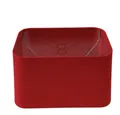Produktbild: Dirk Davids Leuchten GmbH Lampenschirm Lampenschirm in Rechteck Rund Leinen Fino Rot 50-45-29cm, Vielseitig verwendbar