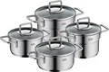 Produktbild: Silit Topf-Set Extra Cook Mini 2109306412 | Edelstahl 18/10 | 4-teilig | Induktion | stapelbar | Glasdeckel | Silber