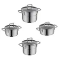 Produktbild: Silit Extra Cook Mini Kochgeschirr-Set 4-teilig | Crominox®-Edelstahl 18/10, Gla