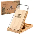 Produktbild: My Fat Gorilla Handyhalter aus Bambus, Handy Ständer und Tablett Ständer, Verstellbarer Handyständer aus Holz, Handyhalterung Tisch, Phone Holder Schreibtisch, Phone Stand, iPad Halterung