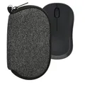 Produktbild: kwmobile Hülle kompatibel mit Logitech M240 Silent / M325S - Neopren Hülle für PC Mouse Schutzhülle - Computer Maus Tasche - Neopren Tasche für PC-Maus - Anthrazit Weiß