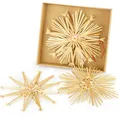 Produktbild: 4X Strohsterne XXL Ø 20 cm Christbaumschmuck groß zu Weihnachten I optimale Weihnachtsbaumanhänger schöner Baumschmuck für Ihren Weihnachtsbaum aus Stroh