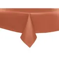Produktbild: texpot Tischdecke Lotuseffekt Leinenoptik Bügelfrei Fleckschutz wasserabweißend (1-tlg) orange quadratisch | 130 cm x 130 cm