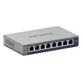 Produktbild: NETGEAR 8-Port Gigabit Ethernet Plus Switch (GS108E): Managed, Desktop- oder Wandmontage und eingeschränkte Garantie über die gesamte Lebensdauer