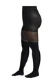 Produktbild: Camano Damen Strumpfhose 40 DEN große Größen curvy overknee Komfort Baumwollzwickel extra breiter Bund bequem und reißfest mit elegantem Glitzer Design overknee 1er Pack 44/46 black