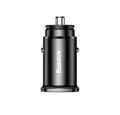 Produktbild: Baseus Smart Mini Auto Ladegerät USB Quick Charge 4.0 & USB-C PD 3.0 schwarz KFZ Adapter