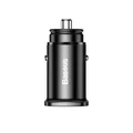 Produktbild: Intelligentes Autoladegerät mit 2 USB-Anschlüssen und USB-C QC PD Schwarz
