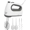 Produktbild: Clatronic Handmixer HM 3775, 400 Watt, weiß, mit Edelstahlquirl und Knethaken