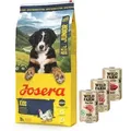 Produktbild: JOSERA Junior Kids 12,5kg + Wild Farm Pate MIX 3x400g