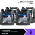 Produktbild: Liqui Moly Motorbike 4T Basic Street 10W-40 Motorrad Öl 4x4 Liter = 16 Liter