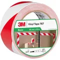 Produktbild: 3M Warnband 767i Markierungsband, selbstklebend, rot / weiß, 50mm x 33m