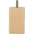 Produktbild: Ms Beschläge - Möbelfuß Eckig Buchenholz 50x50mm Profil Möbelstempel Möbelzubehör Möbelbein 80mm