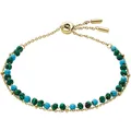 Produktbild: Fossil Damen Armband Armkette Edelstahl gold Glasperlen JF04132710