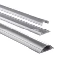 Produktbild: HAMA PVC-Kabelkanal, halbrund, selbstklebend, 100/3,5/0,9 cm, Grau #32103156