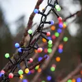 Produktbild: LED Deko Lichterkette bunte opale Mini Kugeln 6m f. Außen Garten Terrasse Balkon