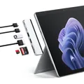 Produktbild: SATECHI USB-C Dual Hub 6-in-1 für Surface, USB4 100W 40 Gbps Datenübertragung, 6K mit 60Hz, HDMI-Anschluss 4K mit 60 Hz, USBC & USB-A 3.2 Gen 2 (10 Gbps), SD/microSD UHS-I-Kartenleser