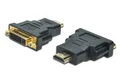Produktbild: AK-330505-000-S HDMI Adapter, Typ A - DVI-I(24+5) St/Bu, Full HD, sw
