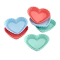 Produktbild: LURCH FlexiForm Tortelett Herz 6 Herzförmchen Pastel Mix