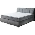 Produktbild: Sun Garden BX 2120 Malin Boxspringbett Holzwerkstoff/Stoff mit TFK-Matratze - Grau