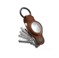 Produktbild: KeySmart Air – Kompakter Schlüssel Organizer für Apple AirTag | Echtes Leder Schlüsselanhänger für sicheren Halt und Schutz | Ordnet bis zu 4 Schlüssel und passt perfekt in jede Hosentasche.