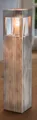 Produktbild: Shabby Charme Holz Windlicht 70cm Säule Bodenwindlicht Deko Kerzenhalter Vintage