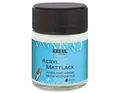 Produktbild: KREUL 79403 - Acryl Mattlack auf Wasserbasis, 50 ml Glas, matt transparent, Schutz- und Überzugslack für durchgetrocknete Aufmalungen, bedingt witterungsbeständig, speichelecht