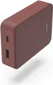 Produktbild: Hama Colour 10 - Powerbank - 10000 mAh - 37 Wh - 3 A - Fast Charge - 2 Ausgabeanschlussstellen (USB, 24 pin USB-C) - auf Kabel: USB-C - Rot (00201714)