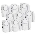 Produktbild: VisorTech 9er-Set Mini-Tür- und Fensteralarme, 95 db, 2 Jahre Batterielaufzeit