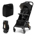Produktbild: Kinderkraft PILOT 2 Kinderwagen, Liegebuggy, Sportwagen, Innovatives Klappsystem, Kleine Maße nach Zusammenklappen, Tragegurt, Filter UPF 50+, 5-Punkt-Sicherheitsgurten, Schwarz