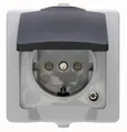 Produktbild: Schutzkontakt-Steckdose mit Deckel und erhöhtem Berührungsschutz (107856005)