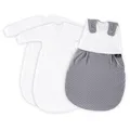 Produktbild: Träumeland Babyschlafsack LIEBMICH 3tlg. Set Pünktchen grau, Größe 68/74 TOP