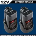 Produktbild: 2 PACK 12V Lithium Akku BAT411, BAT412, BAT414, GSR, GDR, 4800mAh für Akku