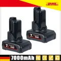 Produktbild: 2x Für Bosch Professional GBA 12V Li-ion Akku 7000mAh BAT411 GSR GDR GSA BAT412
