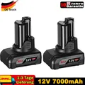 Produktbild: 2x Für Bosch GBA 12V 7.0Ah Akku BAT411 Li-ion GSR GDR GOP GSB 2607336014 10.8V