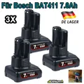 Produktbild: 3x Akku 7,0Ah Für Bosch Professional GBA 12V BAT411 Li-ion GSR BAT412 BAT420
