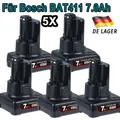 Produktbild: 5x Akku 7,0Ah Für Bosch Professional GBA 12V BAT411 Li-ion GSR BAT412 BAT420