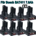 Produktbild: 8x Akku 7,0Ah Für Bosch Professional GBA 12V BAT411 Li-ion GSR BAT412 BAT420