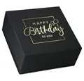 Produktbild: ideas in Boxes Geschenkbox Happy Birthday Geschenkkarton, Premium Magnetbox, Geschenkverpackung für Geburtstag mit Schriftzug
