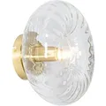 Produktbild: QAZQA Art Deco Wandleuchte Gold mit Glas Ayesha