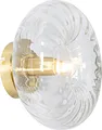 Produktbild: QAZQA - Art Deco Art-Deco-Wandleuchte Gold I Messing mit Glas - Ayesha I Wohnzimmer I Schlafzimmer - Rund - LED geeignet E27