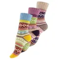 Produktbild: Vincent Creation® Socken (3-Paar) Hygge Socken mit Wolle bunt 35-38