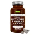 Produktbild: Igennus Hochdosiertes Methyliertes Multivitamin für Frauen, Clean Label, Aktive B-Vitamine, MTHFR-geeignet, Vitamin K2 MK7, sanftes Eisen, langsame Freisetzung, GVO-frei & halal, 180 Tabletten