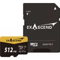Produktbild: Exascend Catalyst w/ Adapter UHS-I SD Card(V30) 512GB (ES117905) (512 GB, microSDXC, SDXC, U3, UHS-I) (ES117905)