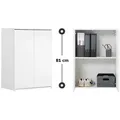 Produktbild: Mokebo Mehrzweckschrank, Weiß, Holzwerkstoff, 1 Fächer, 60x81x34 cm, Waschküche, Mehrzweckschränke
