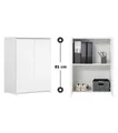 Produktbild: mokebo Mehrzweckschrank Der Kurze (60x81 cm, mit Einlegeboden) Aktenschrank, Schuhschrank & Aufbewahrungsschrank in Weiß