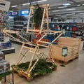 Produktbild: Dema - 5x Holz-klappbock Untergestell Holzständer Weihnachtsstern Diy Fichte Bis 80kg