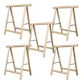 Produktbild: 5x Holz-Klappbock Untergestell Holzständer Weihnachtsstern DIY Fichte bis 80kg