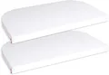 Produktbild: babybay Jersey Spannbetttuch Deluxe Doppelpack passend für die Modelle Maxi, Midi, Boxspring, Comfort und Comfort Plus, weiß, 89 x 50 cm (Doppelpack)