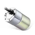Produktbild: Greartisan DC 24V 500RPM Getriebemotor Hohe Drehmoment Elektrische Mikrodrehzahl Reduktion Getriebemotor Exzentrische Ausgangswelle 37mm Durchmesser Getriebe